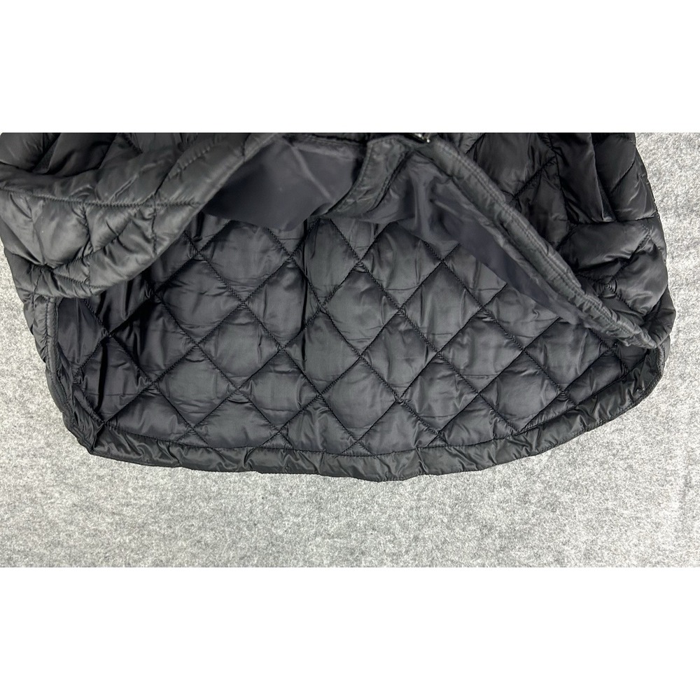 Athleta Whisper Featherless Women's Medium Puffer Vest Full Zip Black Quilted - Picture 8 of 12